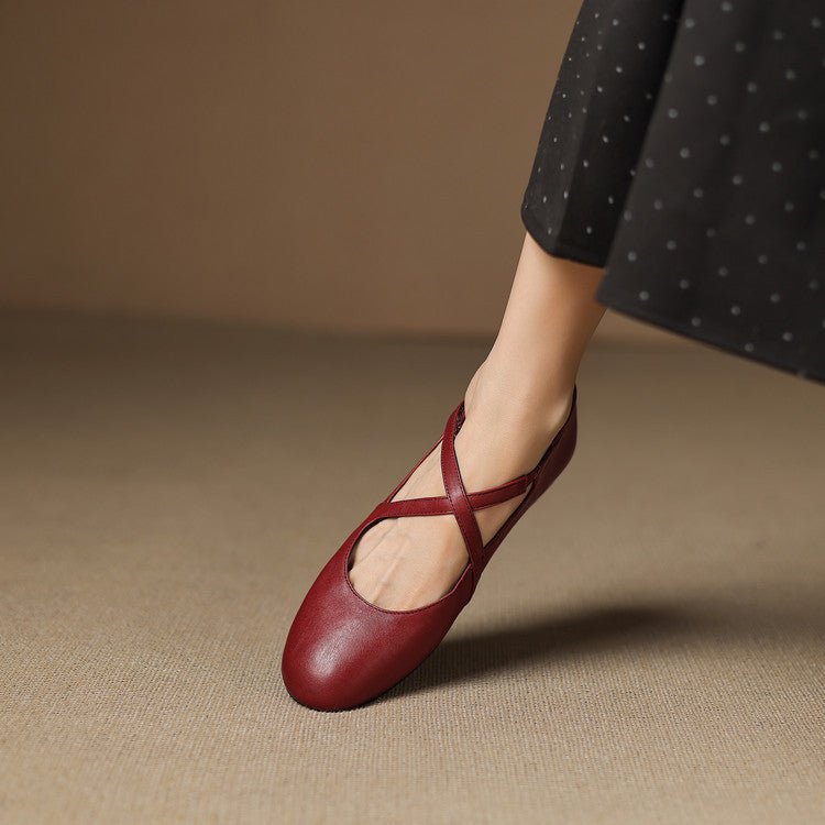 Cara | Zapatos Planos con Correa Cruzada - Isabel de Sevilla