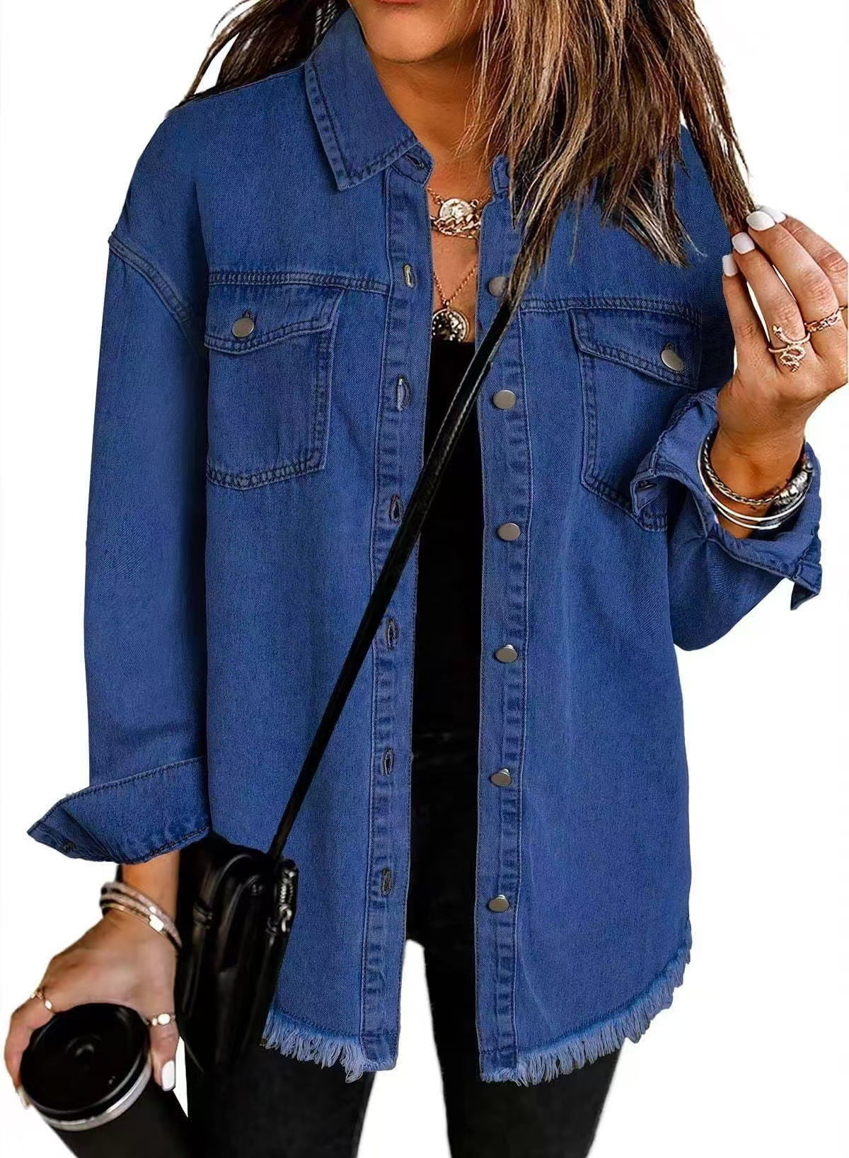 Rocío | Chaqueta Vaquera Confort con Bajo Deshilachado