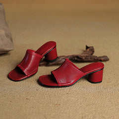 Brynn | Mules Elegantes con Tacón Bloque - Isabel de Sevilla