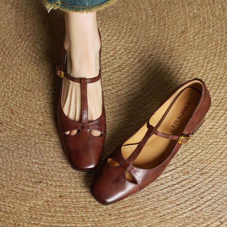 Elena | Tacones T-Strap Atemporales - Isabel de Sevilla