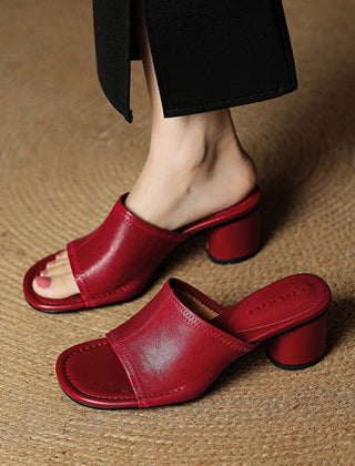 Brynn | Mules Elegantes con Tacón Bloque - Isabel de Sevilla