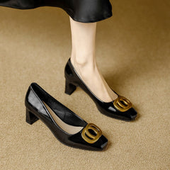 Leona | Elegantes Tacones con Tacón Bloque - Isabel de Sevilla