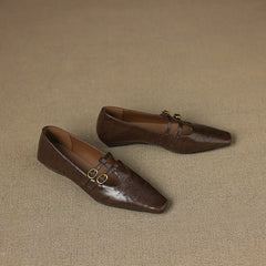 Etta | Mules de Doble Correa con Detalle de Brogue - Isabel de Sevilla