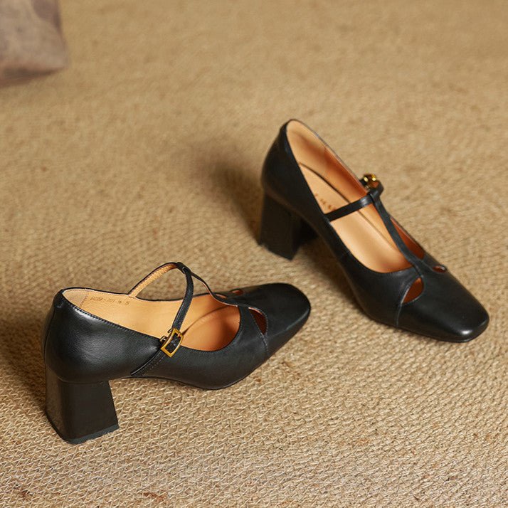Elena | Tacones T-Strap Atemporales - Isabel de Sevilla