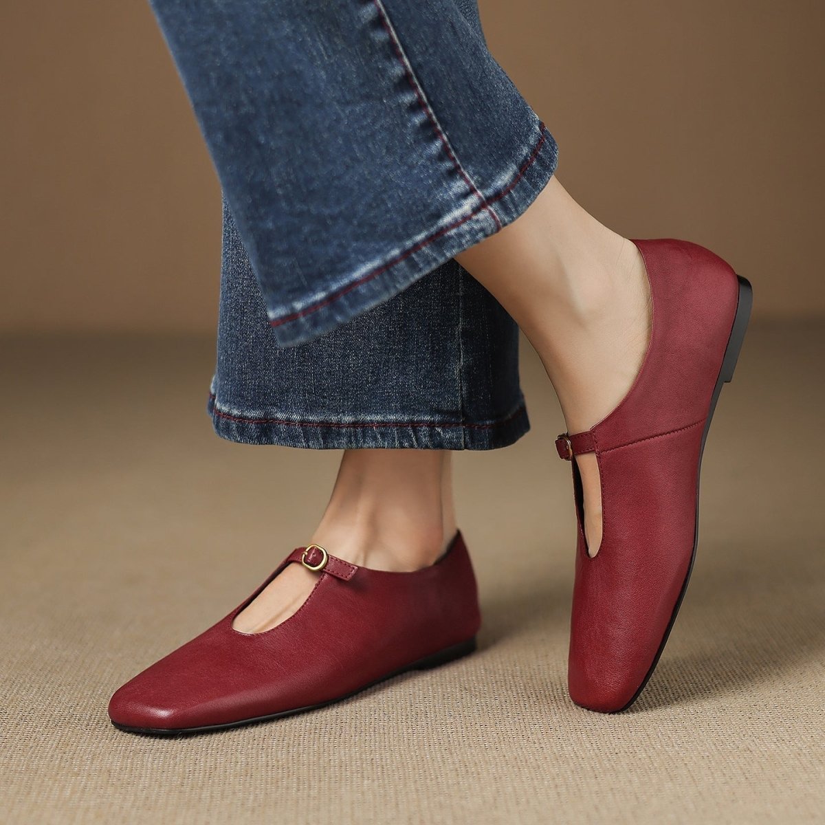 Eleanor | Bailarinas Mary Jane con T-Strap - Isabel de Sevilla