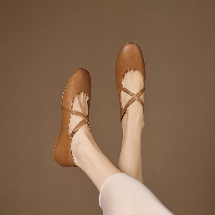 Cara | Zapatos Planos con Correa Cruzada - Isabel de Sevilla