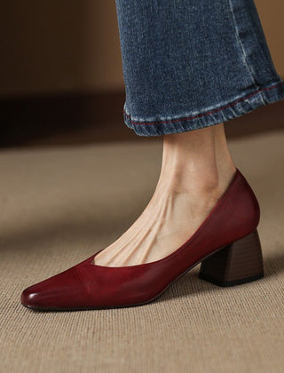 Lila | Tacones de Bloque con Punta - Isabel de Sevilla