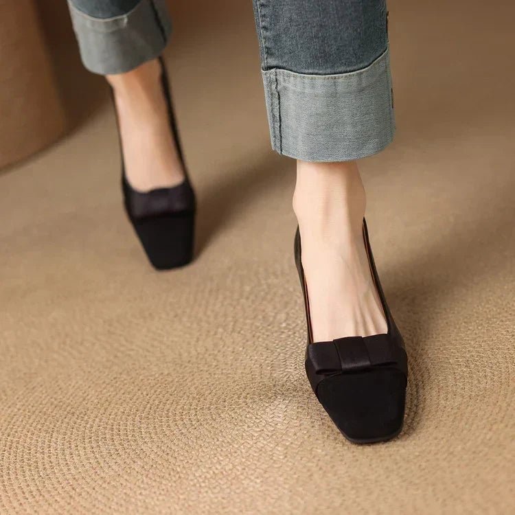 Marnelle | Tacones de Bloque con Punta en Forma de Arco - Isabel de Sevilla