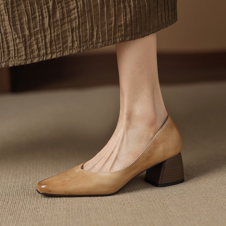 Lila | Tacones de Bloque con Punta - Isabel de Sevilla