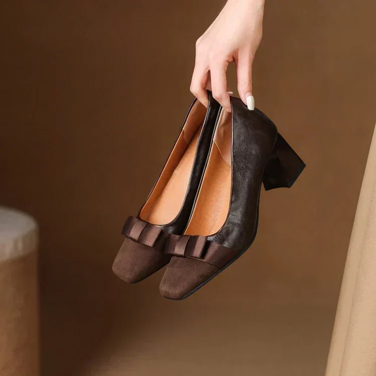 Marnelle | Tacones de Bloque con Punta en Forma de Arco - Isabel de Sevilla