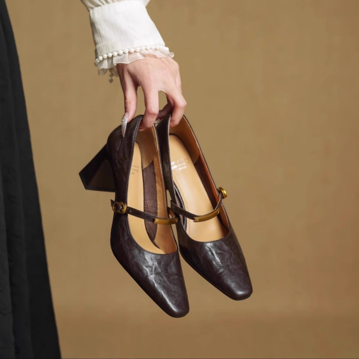 Elise | Tacones Mary Jane Clásicos con Tacón Bloque - Isabel de Sevilla