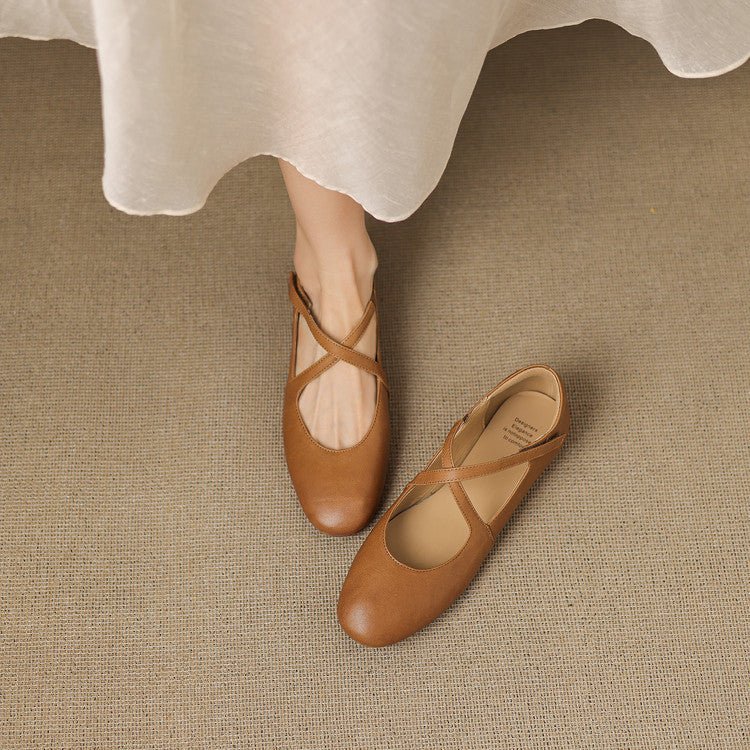 Cara | Zapatos Planos con Correa Cruzada - Isabel de Sevilla