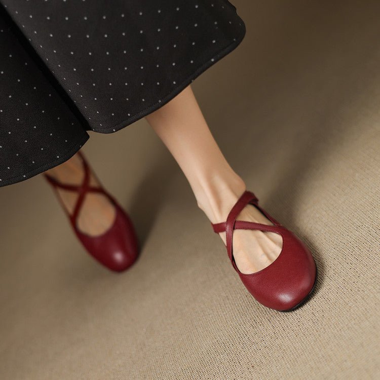Cara | Zapatos Planos con Correa Cruzada - Isabel de Sevilla