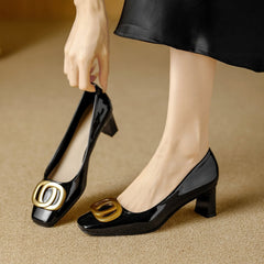 Leona | Elegantes Tacones con Tacón Bloque - Isabel de Sevilla