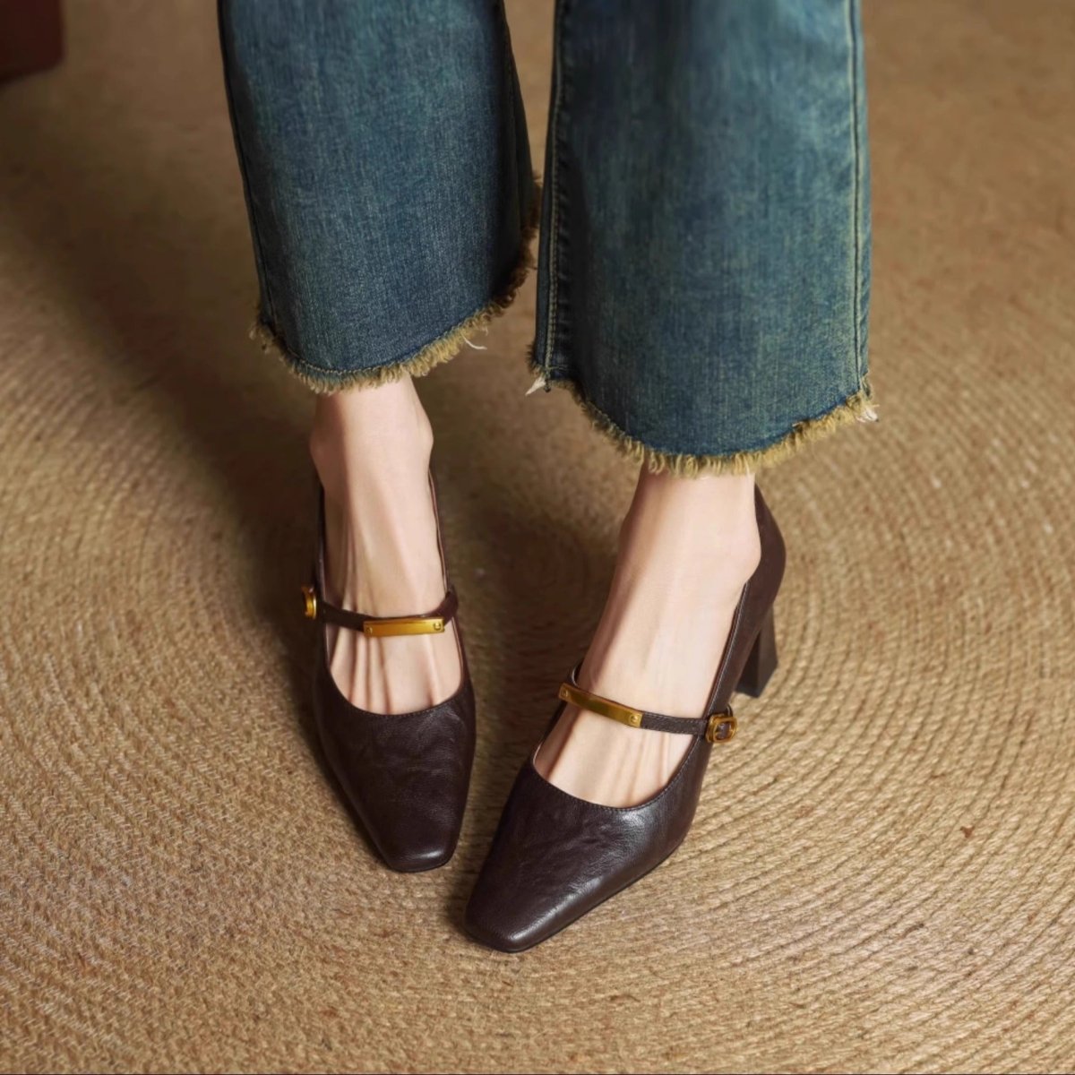Elise | Tacones Mary Jane Clásicos con Tacón Bloque - Isabel de Sevilla