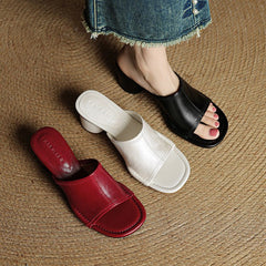 Brynn | Mules Elegantes con Tacón Bloque - Isabel de Sevilla