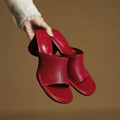 Brynn | Mules Elegantes con Tacón Bloque - Isabel de Sevilla