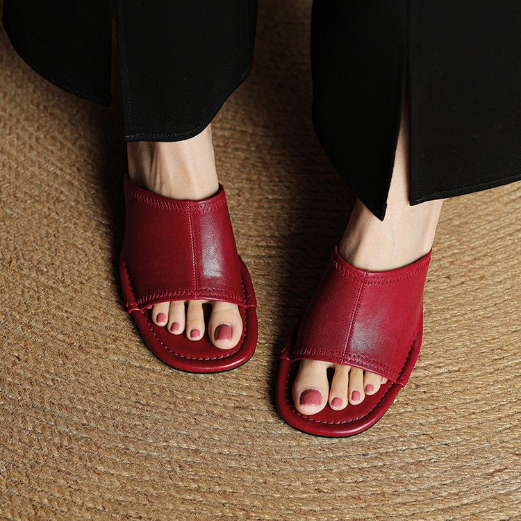 Brynn | Mules Elegantes con Tacón Bloque - Isabel de Sevilla