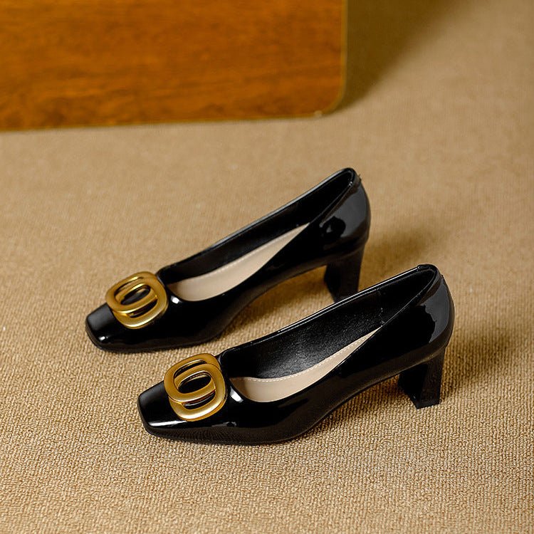Leona | Elegantes Tacones con Tacón Bloque - Isabel de Sevilla