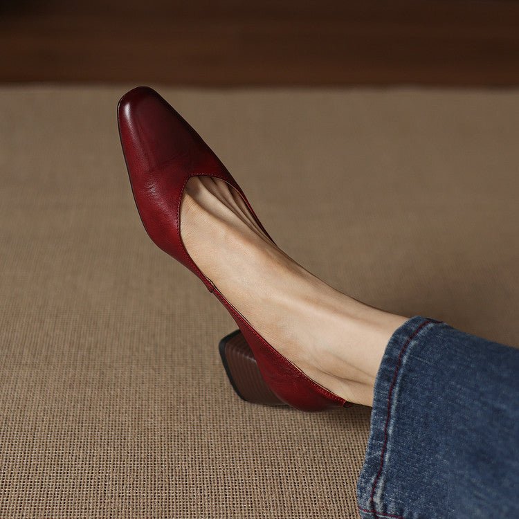 Lila | Tacones de Bloque con Punta - Isabel de Sevilla