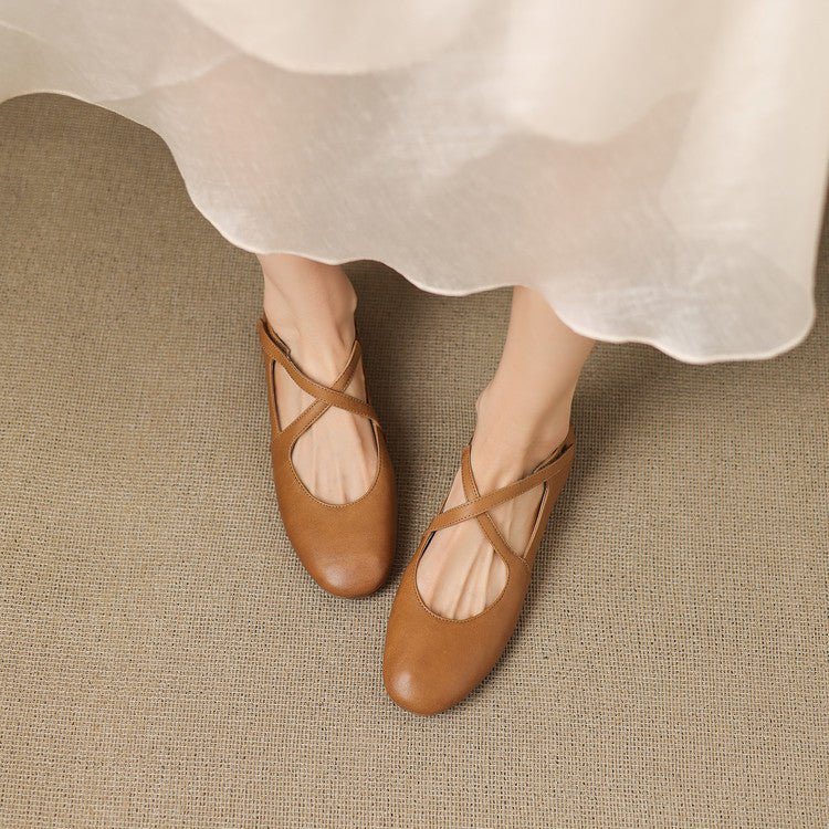 Cara | Zapatos Planos con Correa Cruzada - Isabel de Sevilla