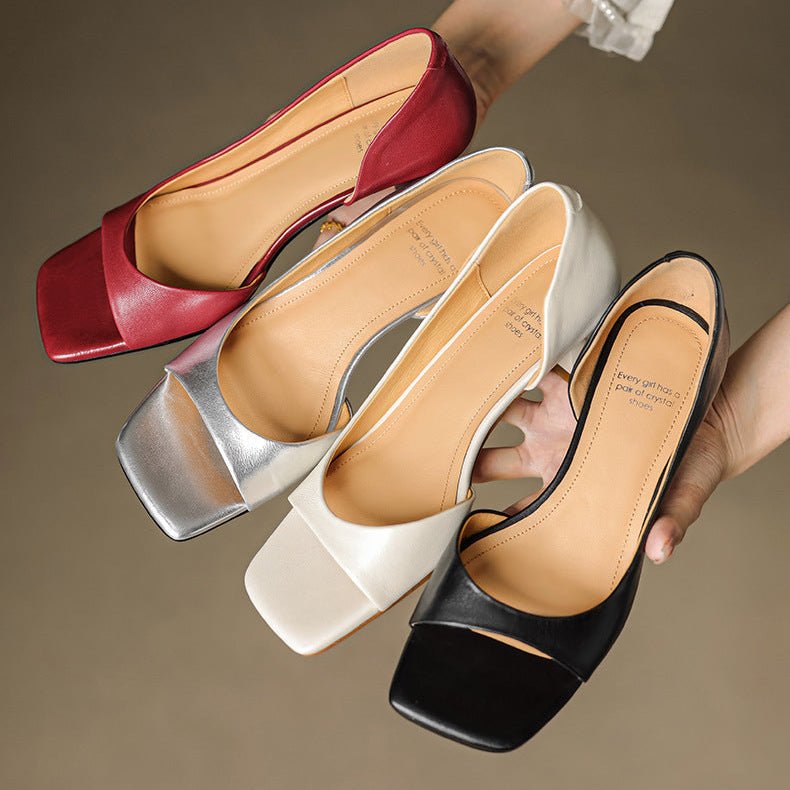 Delaney | Tacones de Kitten con Punta Abierta - Isabel de Sevilla