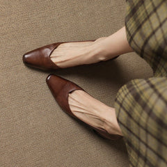Lila | Tacones de Bloque con Punta - Isabel de Sevilla