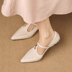 Eliza | Tacones de T-Strap Punta - Isabel de Sevilla