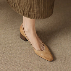 Lila | Tacones de Bloque con Punta - Isabel de Sevilla