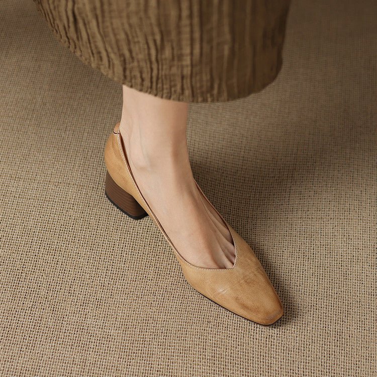 Lila | Tacones de Bloque con Punta - Isabel de Sevilla