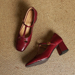 Elena | Tacones T-Strap Atemporales - Isabel de Sevilla