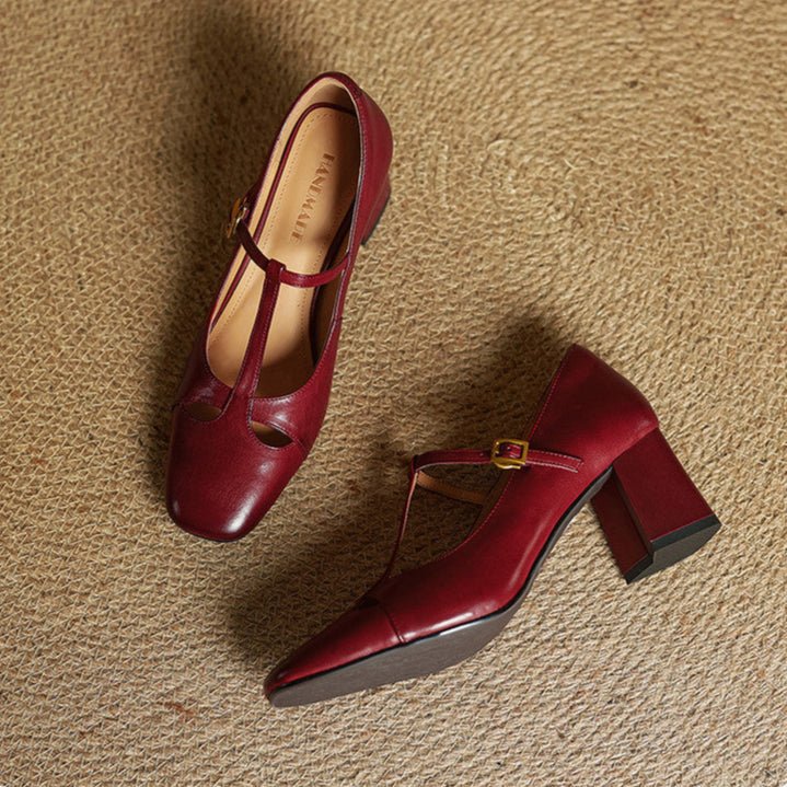Elena | Tacones T-Strap Atemporales - Isabel de Sevilla