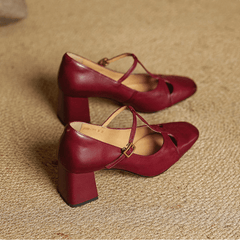 Elena | Tacones T-Strap Atemporales - Isabel de Sevilla