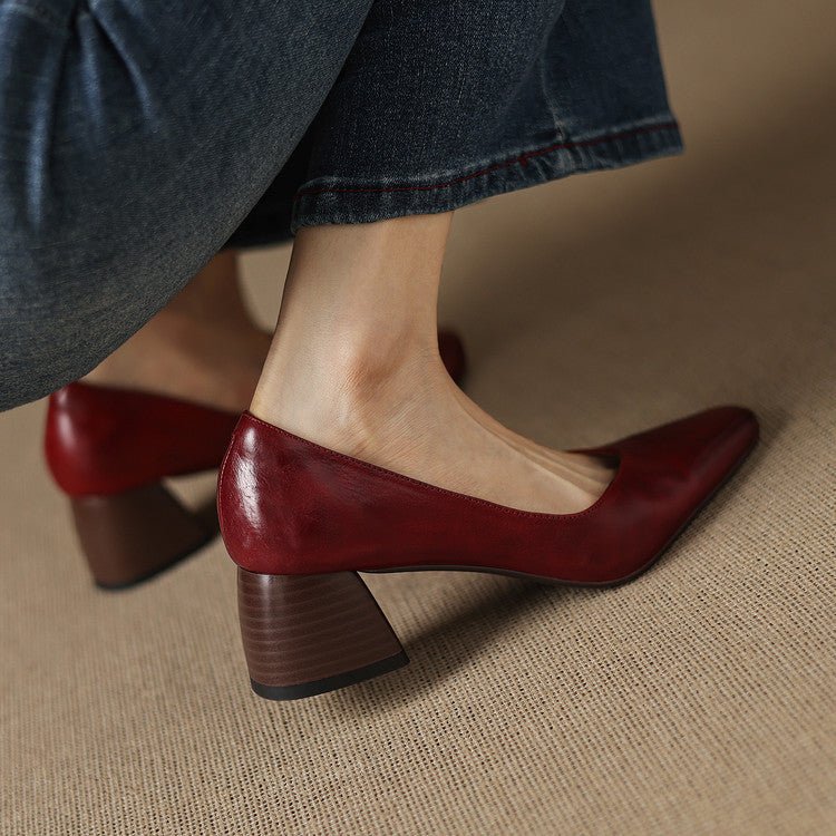 Lila | Tacones de Bloque con Punta - Isabel de Sevilla