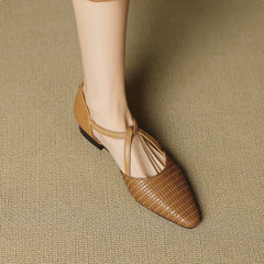 Elodie | Tacones de T-Strap Tejidos - Isabel de Sevilla