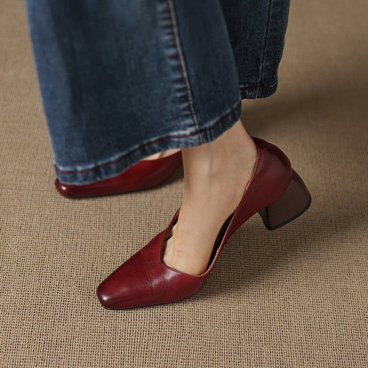 Lila | Tacones de Bloque con Punta - Isabel de Sevilla