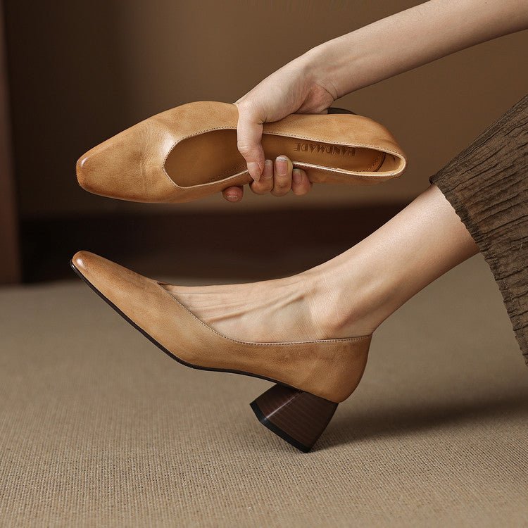 Lila | Tacones de Bloque con Punta - Isabel de Sevilla