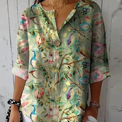 Camila | Blusa femenina ligera con estampado floral - Isabel de Sevilla