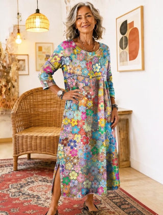 Isabel | Vestido Estampado Colorido - Isabel de Sevilla
