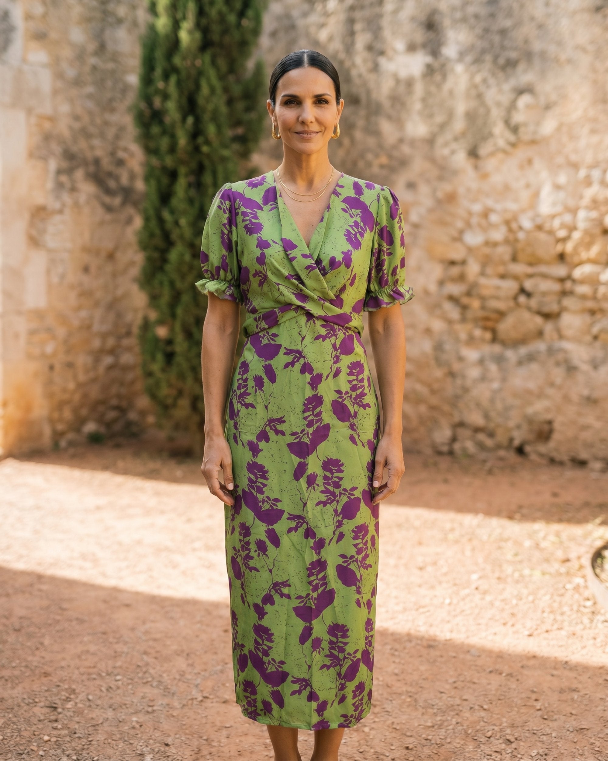 Andrea | Vestido primaveral estampado