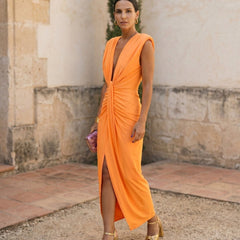 Selena | Vestido Drapé Ardiente - Isabel de Sevilla