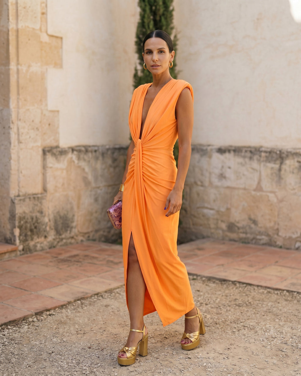Selena | Vestido Drapé Ardiente