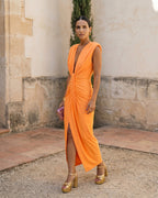 Selena | Vestido Drapé Ardiente