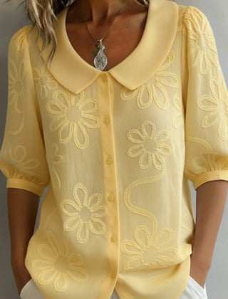 Celeste | Blusa ligera floral de elegancia natural - Isabel de Sevilla