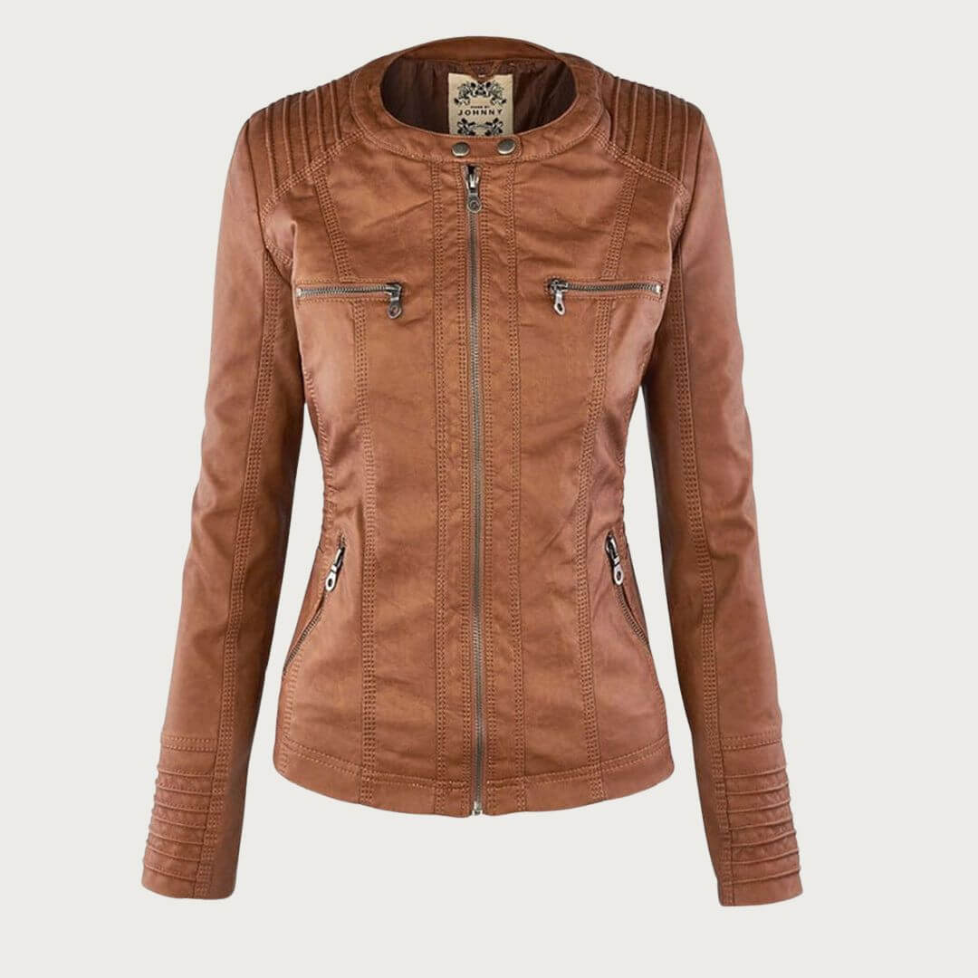 Cecilia | Chaqueta de Polipiel con Capucha - Isabel de Sevilla