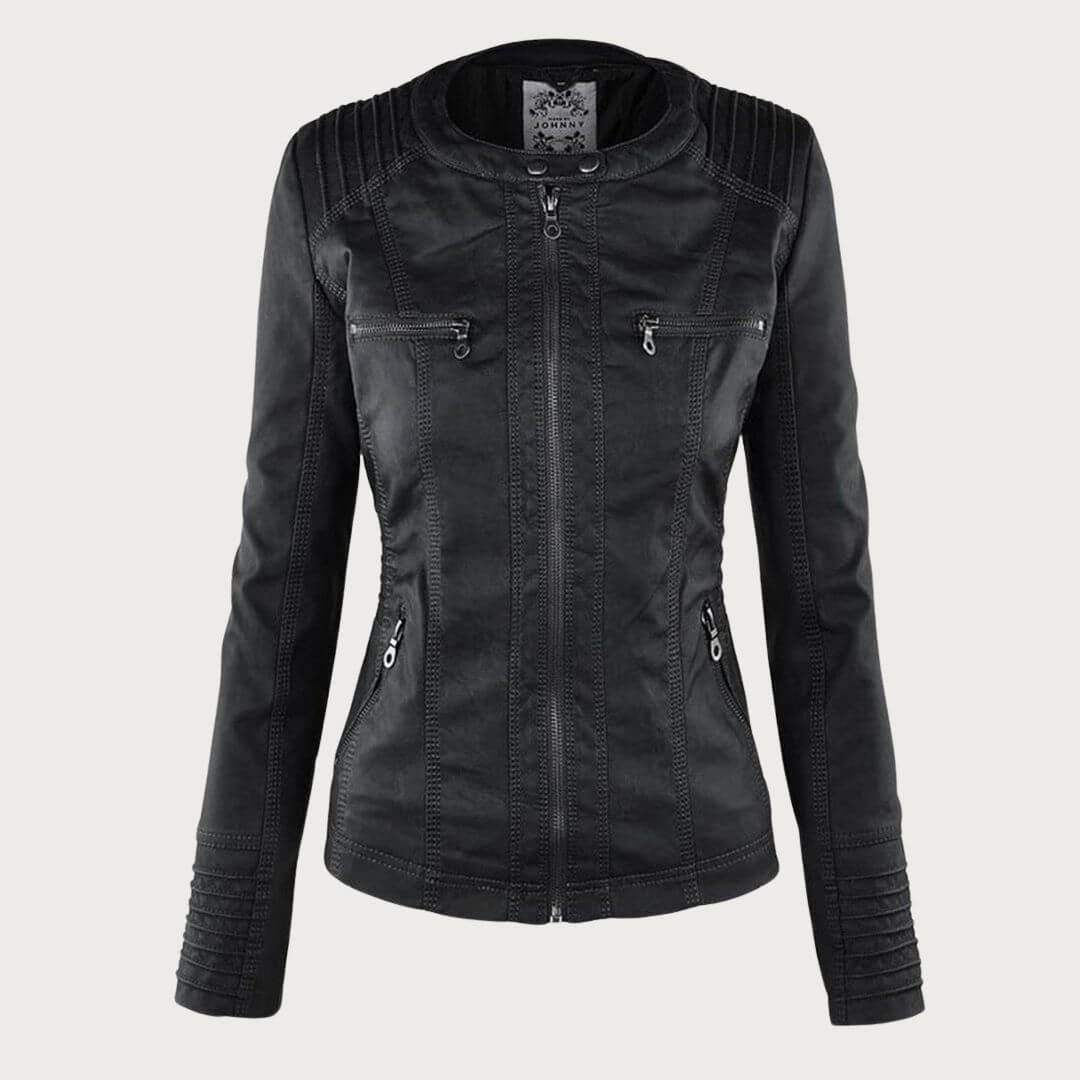 Cecilia | Chaqueta de Polipiel con Capucha - Isabel de Sevilla