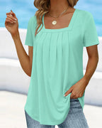 Alba | Blusa fluida con escote cuadrado