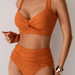Marta | Bikini Bandeau de Tejido Fruncido - Isabel de Sevilla
