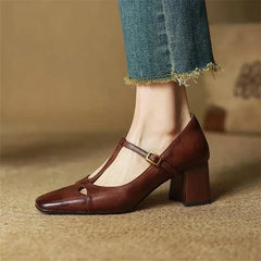 Elena | Tacones T-Strap Atemporales - Isabel de Sevilla
