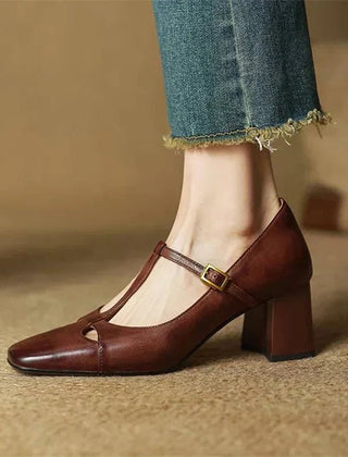 Elena | Tacones T-Strap Atemporales - Isabel de Sevilla